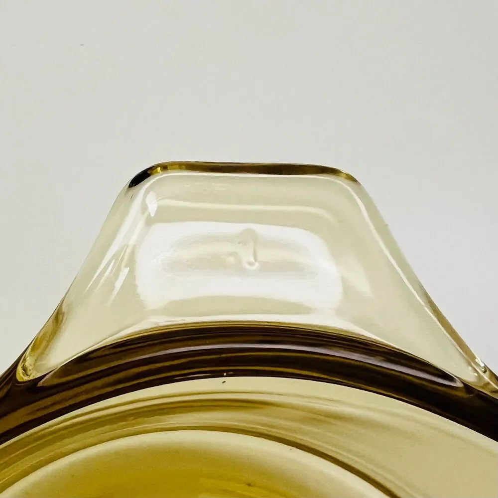DYNAWARE PYR-O-REY Amber Yellow Glass 13 oz Casserole Baking Dish, Set of 2